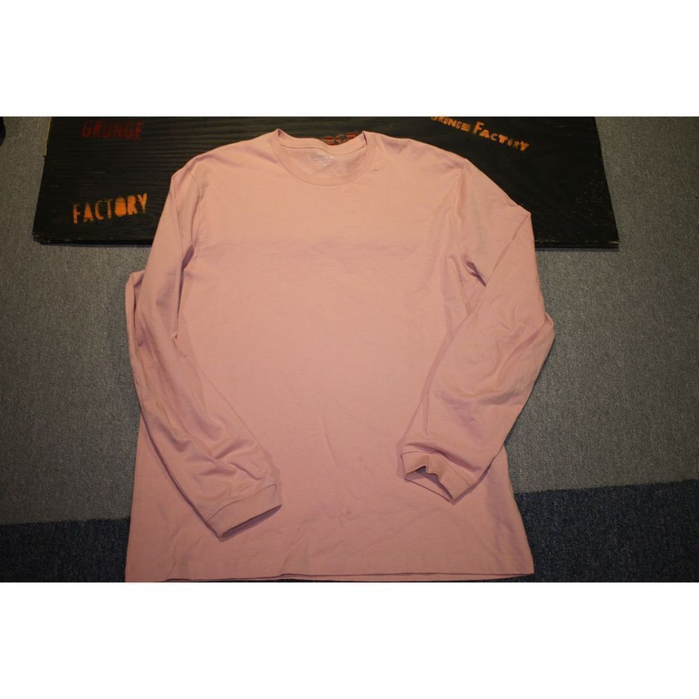 J. Crew Heritage Tee Relaxed Fit Long Sleeve Pink Shirt - Size Large